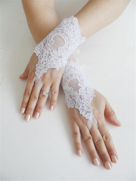White Lace Gloves In Store at Patrick Purcell blog