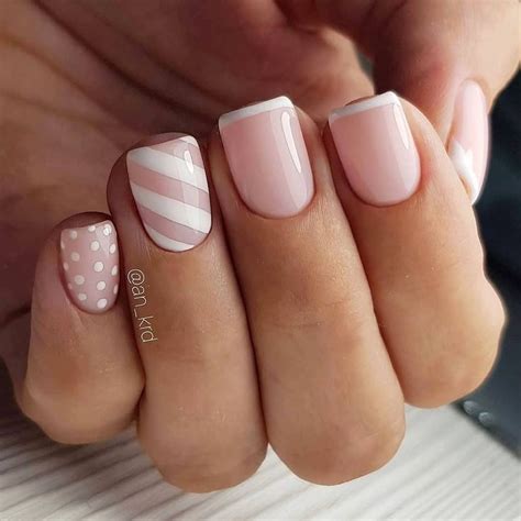 Подборка нежных ноготков | Manicura para uñas cortas, Manicura de uñas ...