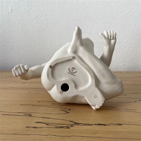 Vintage Male Nude Sculpture | Ceramic Nude Statue | Bisque Matte