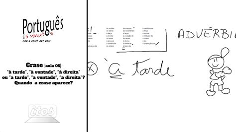 Ontem A Tarde Ou Ontem À Tarde - Crase - aula 05: "à tarde" ou "a tarde"? Quando a crase aparece ...