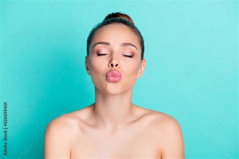 foto de stock photo  young stunning gorgeous dreamy girl kiss