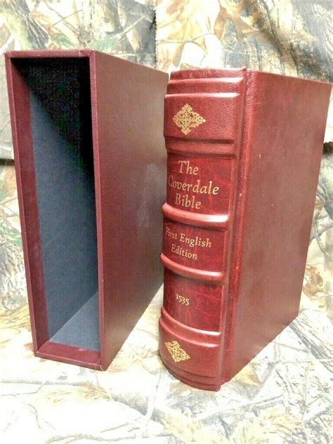 (FACSIMILE) 1535 COVERDALE BIBLE FINE BINDING EDITION BEAUTIFUL! NEW ...