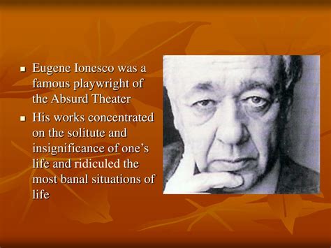 PPT - Eugene Ionesco PowerPoint Presentation, free download - ID:1089431