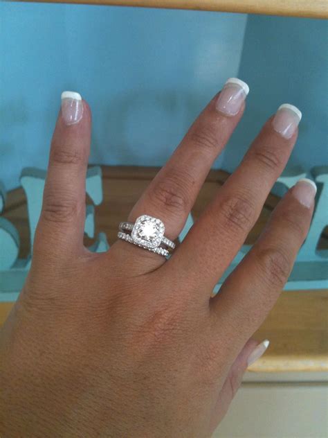 square cut wedding rings 10