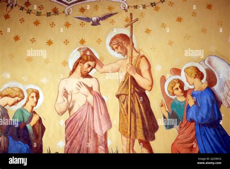 John the Baptist. Baptism of Christ Stock Photo - Alamy