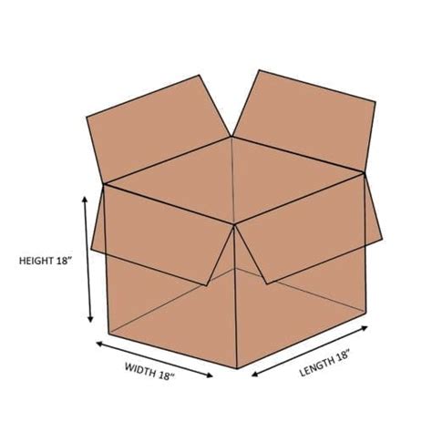 Double Wall Multidepth Cardboard Box 18 x 18 x 18 - Hub Packaging