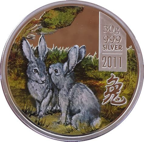 5 Dollars - Elizabeth II (Year of the Rabbit) - Cook Islands – Numista