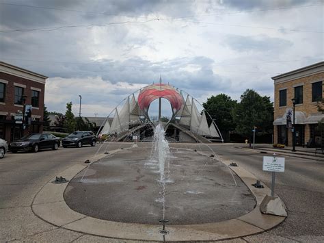 This sculpture in East Grand Rapids, MI. Even worse it's the position