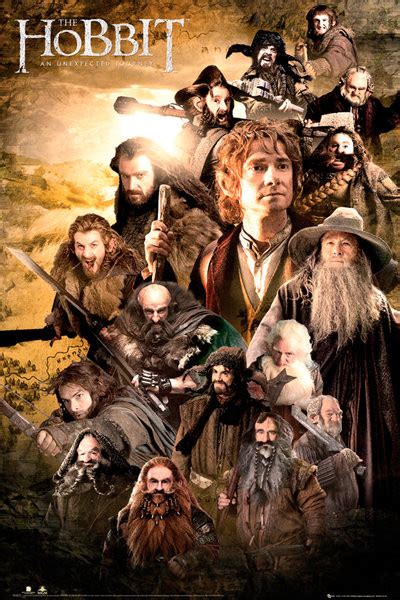 poster quadro hobbit characters posters de parede  gratis