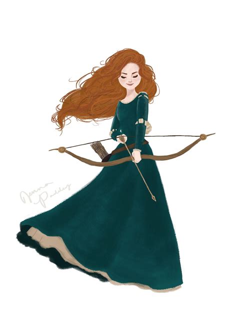 Merida - Jenna Paddey | Disney princess merida, Disney brave, Disney