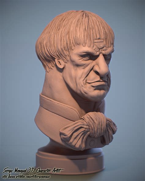 Disney’s Haunted Mansion Busts Fan Art By Sergio Mengual by Sergio