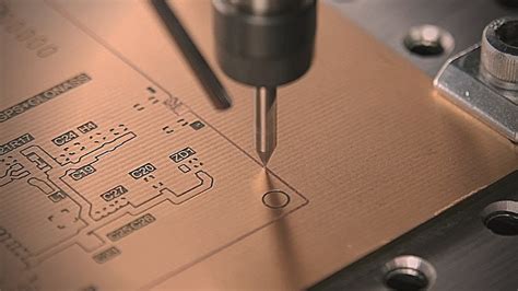 pcb  cnc part  engraving  drilling  pads  vias elektor