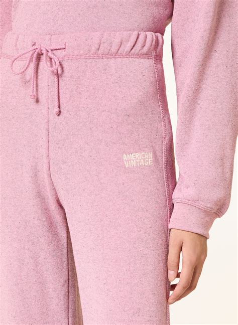 American Vintage Sweatpants EVONA in rosa