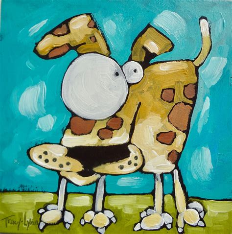 Whimsical Painting, Dog – Tracy Lynn Art