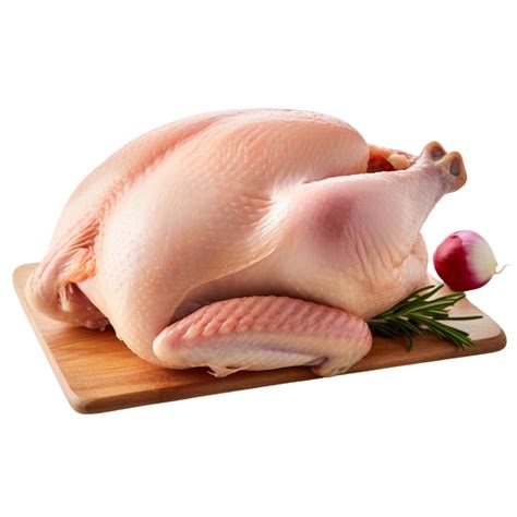 ai generado Fresco crudo pollo en un transparente antecedentes ...