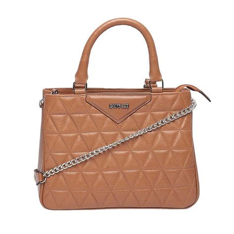Bolsa Estruturada De Couro - Bolsa Estruturada de Couro Griffazzi Caramelo - Caramelo | Netshoes