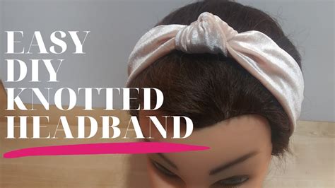 EASY DIY KNOTTED HEADBAND - YouTube