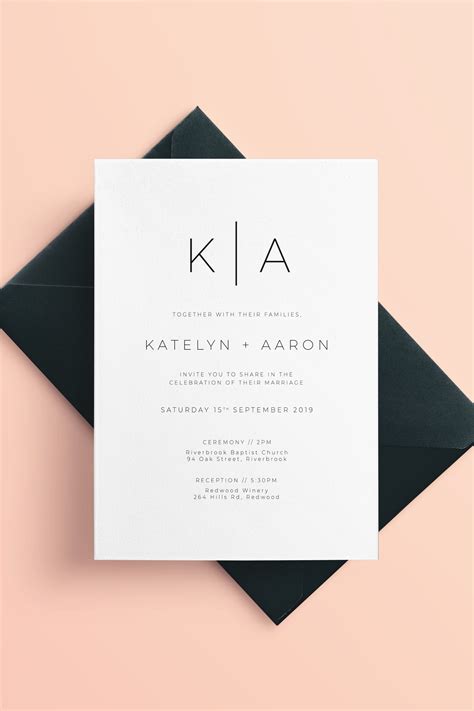 Canvas invitation designs are trending for modern weddings 6