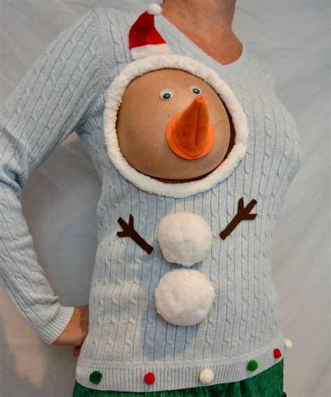 Rudolf Boob Sweater Clearance | bellvalefarms.com