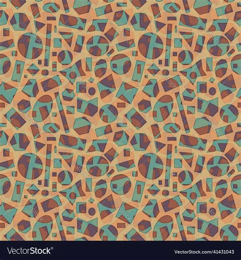 seamless geometric layered translucent pattern vector image