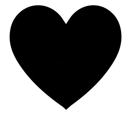 simple black heart png black heart  black heart black heart