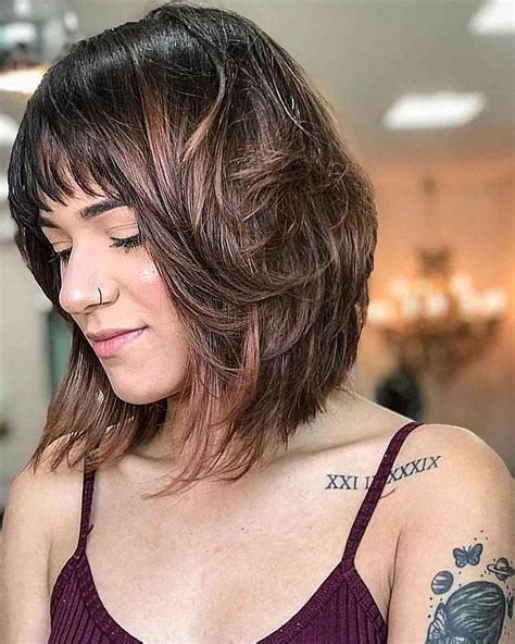 27 Modern Layered Bob with Bangs to Embrace in 2025