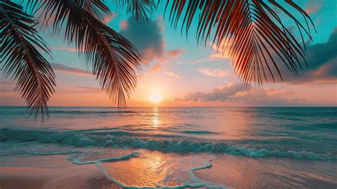 beach wallpaper  sunset vacation