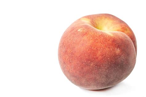 close    fresh juicy peach cut    white background