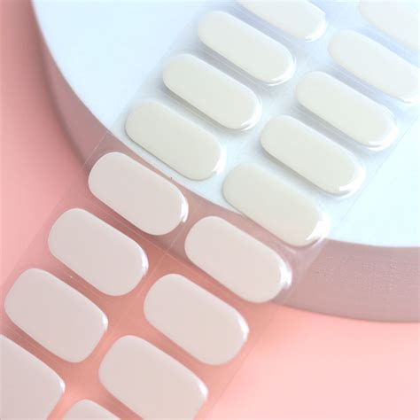 Milky Semi Cured Gel Nail Sticker Kit | Sunday Nails AU