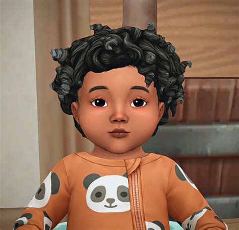 More Hairs For Curly Babies | Sims 4 curly hair, Sims baby, Sims hair