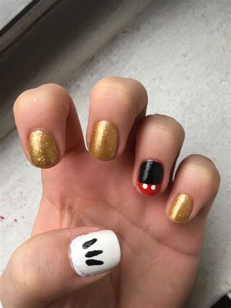 mickey nail art
