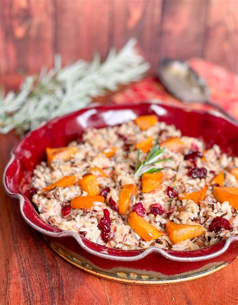 Wild Rice with Spicy Roasted Persimmons and Cranberries - Jolly Tomato
