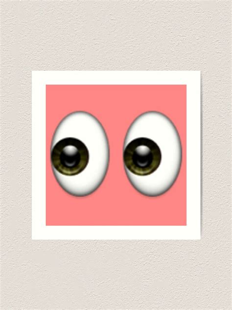 "Eyes Emoji" Art Print by KHavens | Redbubble