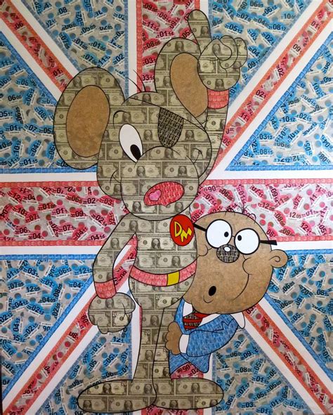 Danger Mouse - SOLD | Danger mouse, Words on canvas, Mixed media canvas