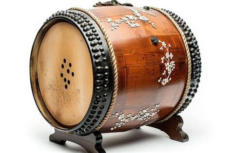 Taiko drum isolated on white | Premium AI-generated image
