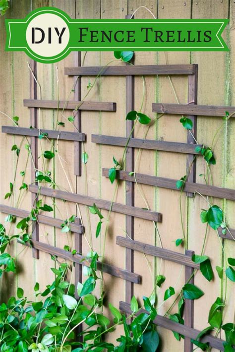 DIY Fence Trellis - Pretty Handy Girl