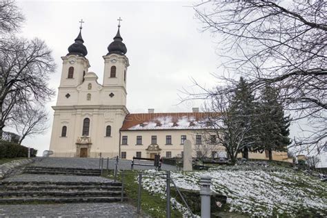 Tihany Abbey in Hungary stock photo. Image of hill, destination - 113288424