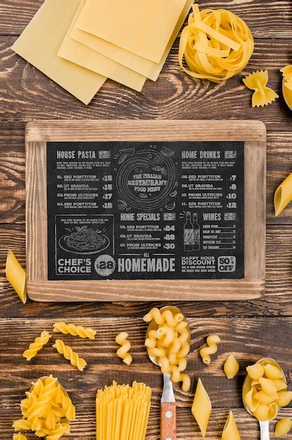 luxury pasta menu psd high quality  psd templates
