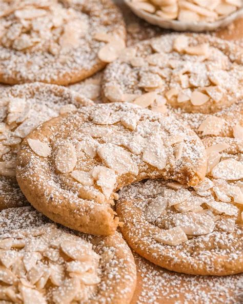 almond cookie recipes  scratch chewy almond cookies