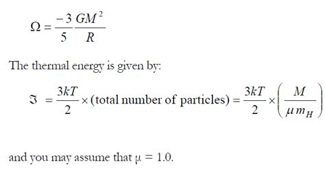 Help with the Virial Theorem please