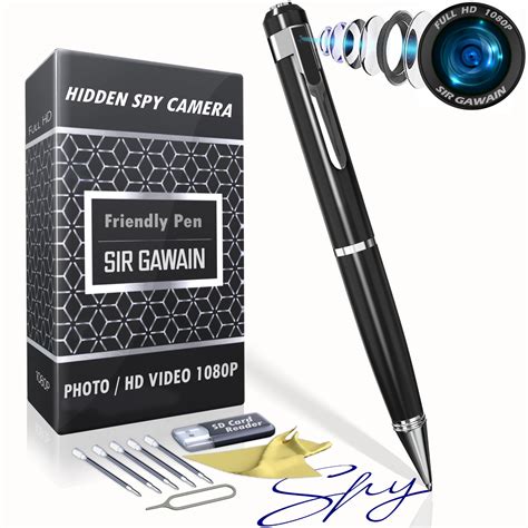 Buy SIRGAWAIN Hidden Spy Camera Pen 1080p | Nanny Camera Spy Pen Full