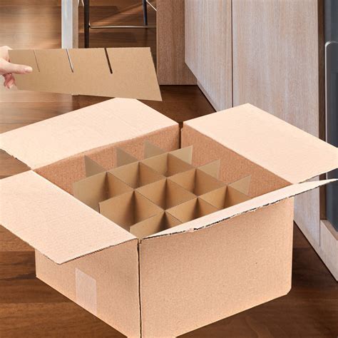 Huaq 1 Set Moving Boxes Dividers Glass Packing Kit Cardboard Box ...