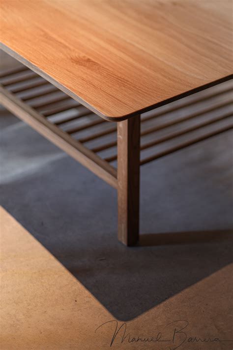 Japanese inspired carved center table in solid wood on Behance