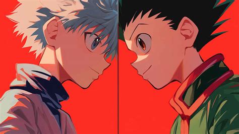 hunter  hunter gon killua profile desktop wallpaper