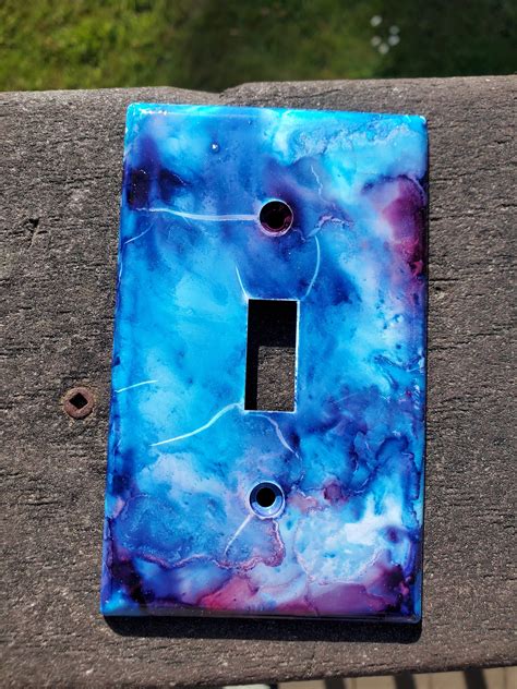 Custom Light Switch Cover Dark galaxy | Etsy