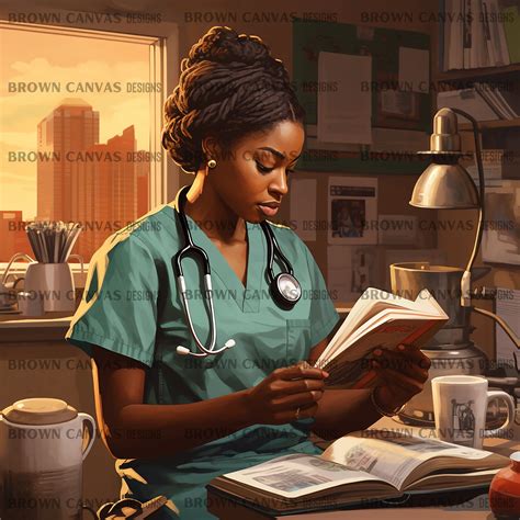 Black Nurse PNG, Black Nurse Life, Scrub Life, African American Nurse
