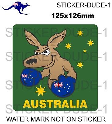 AUSTRALIAN FLAG BOXING KANGAROO STICKER | eBay