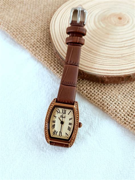 Retro Antique Watch/classic Leather Watch/ladies Leather Watch/brown