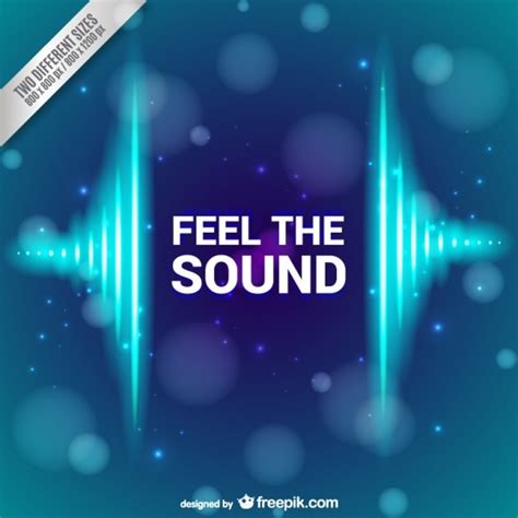 Feel the sound background Vector | Free Download