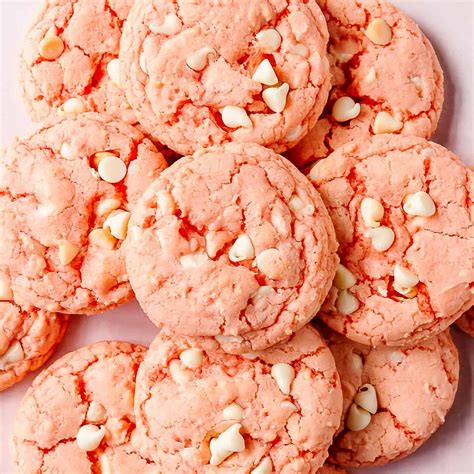 strawberry cake mix cookies 4